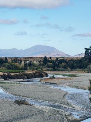 The Awatere river in the Awatere valely.