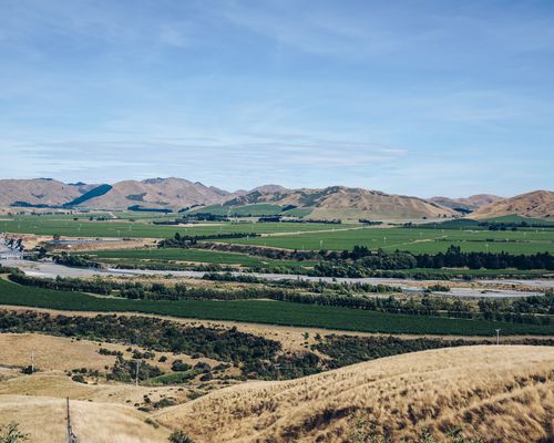 An overview of Awatere Valley vineyards.