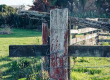 An old fence post.