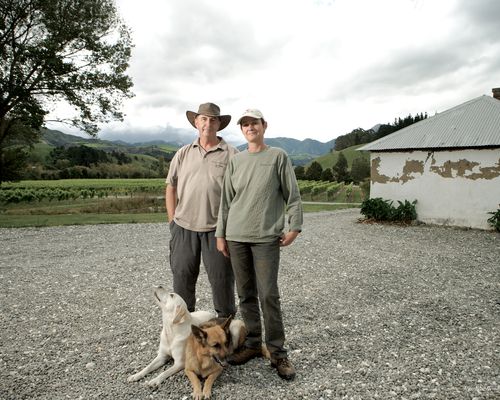 Chris and Lynn Wilson, grapegrowers.